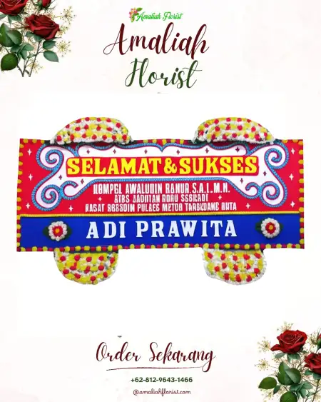 Papan Bunga Ucapan Selamat Kemiri Timur